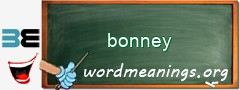 WordMeaning blackboard for bonney